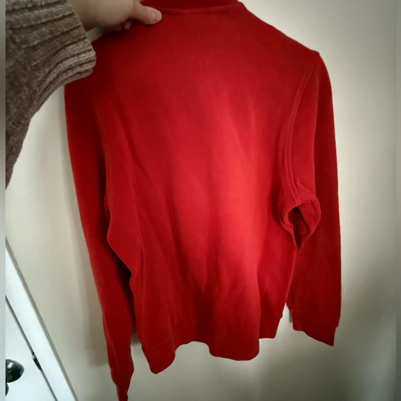 Lacoste Men's Bold Red Zip-Up Sweater - Picture 7 of 7